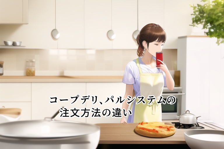 コープデリ、パルシステムの注文方法の違い